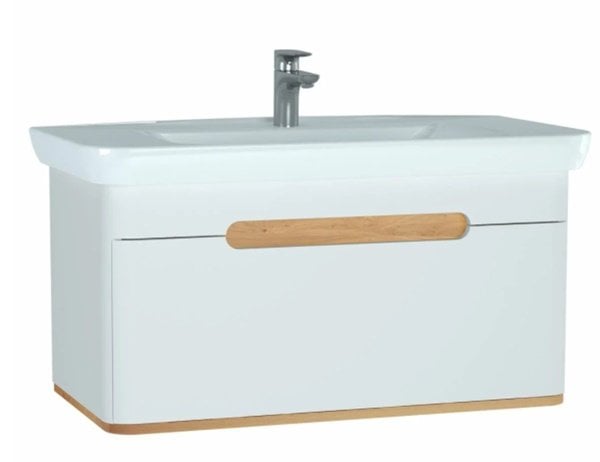 Vitra Sento Lavabo Dolabı 100 cm Tek Çekm.Mat Beyaz-60814